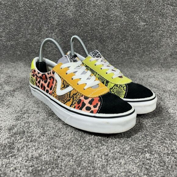 Vans Era Patch Work Women’s Size 7 Leopard Snake Print Skate Shoes Used - Picture 3 of 11